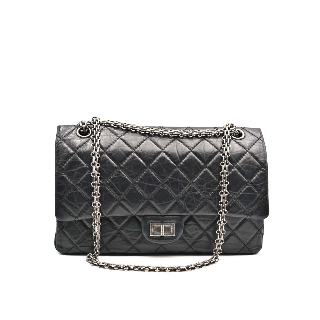 BORSA MEDIA PELLE NERA CHANEL – CastaDivaMilano