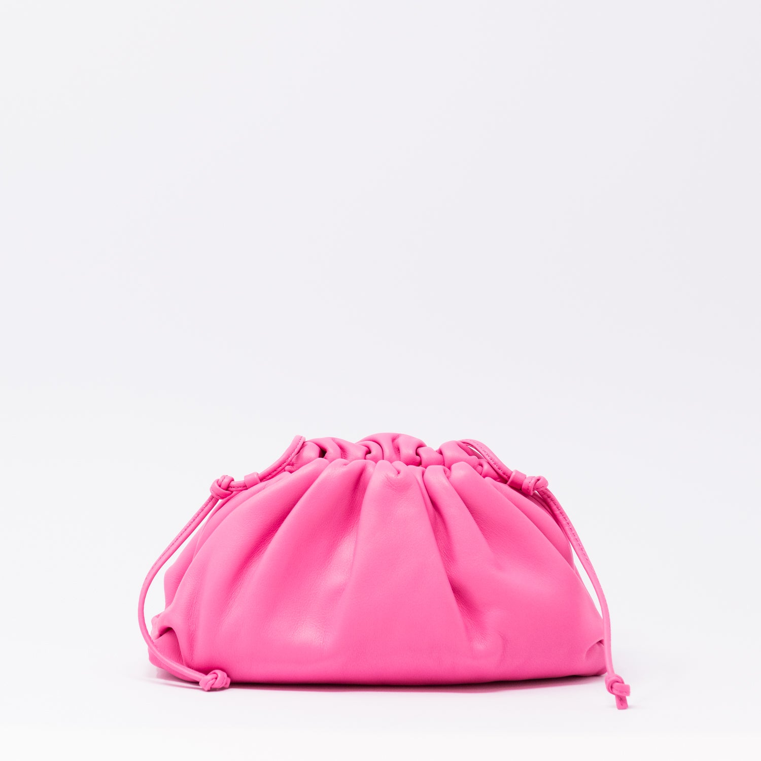 Borsa Mini Loop Bottega Veneta In Pelle Intrecciata - Rosa