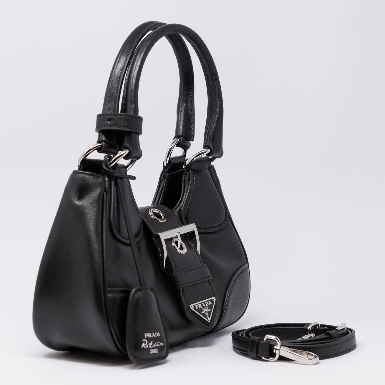 BORSA MOON IN NAPPA IMBOTTITA - PRADA -