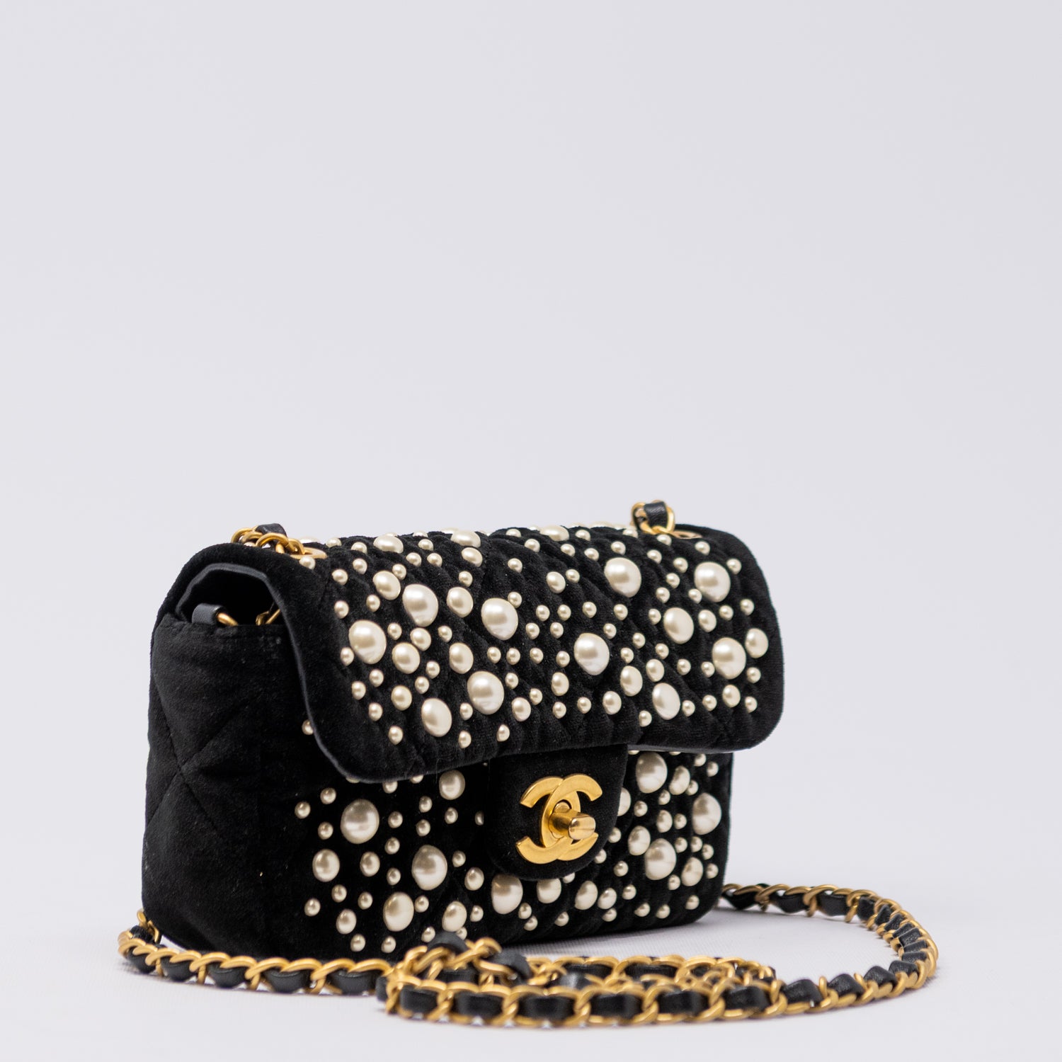 BORSA MINI FLAP CON PERLE - CHANEL -