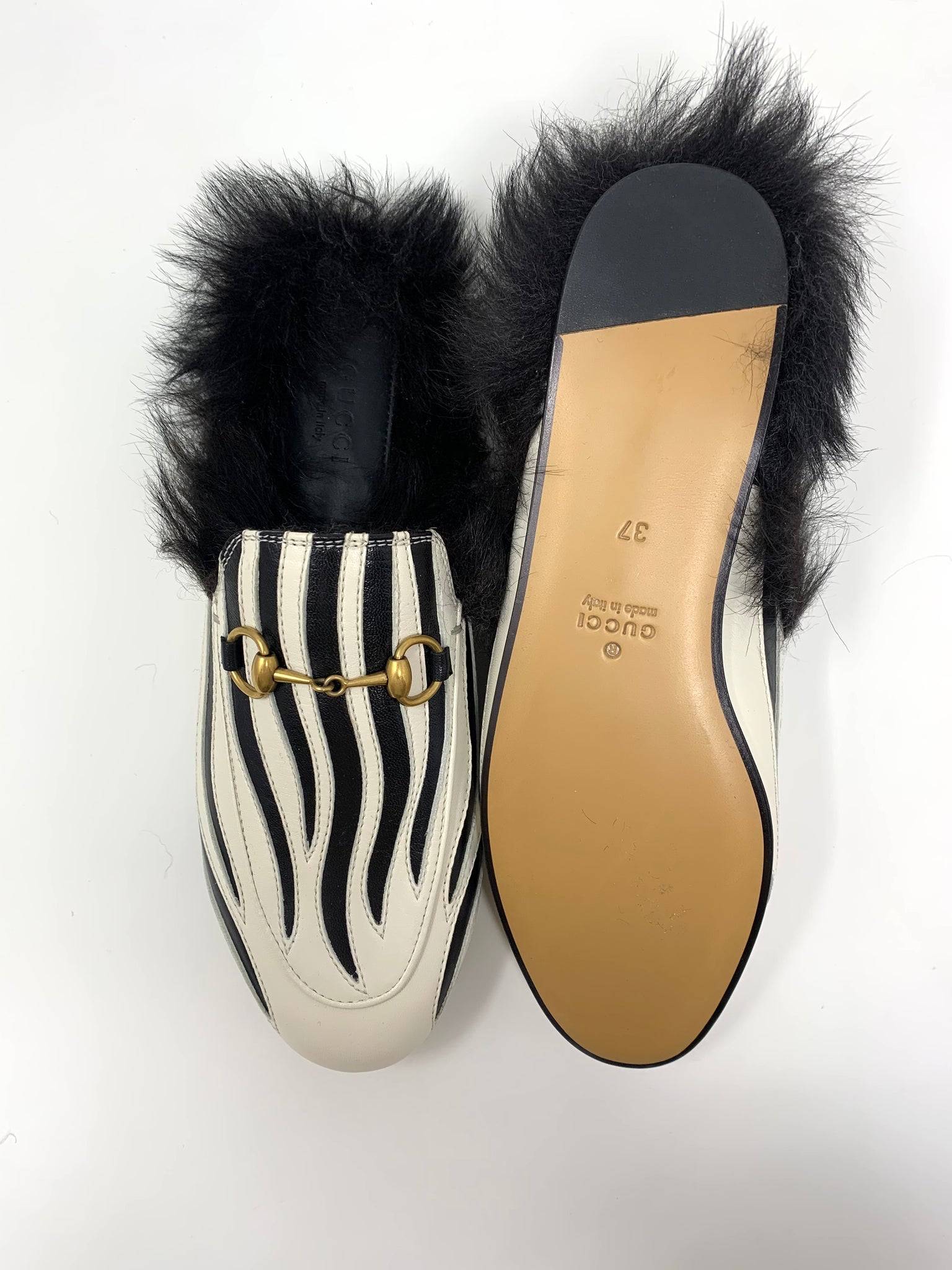 SLIPPER PRINCETOWN CON LANA - GUCCI -